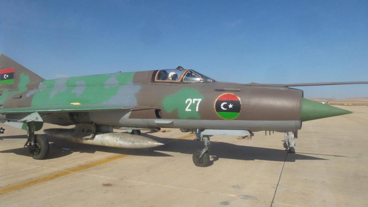An LNAAF Mig-21, pictured in Benghazi in 2016 (Arnaud Delalande)